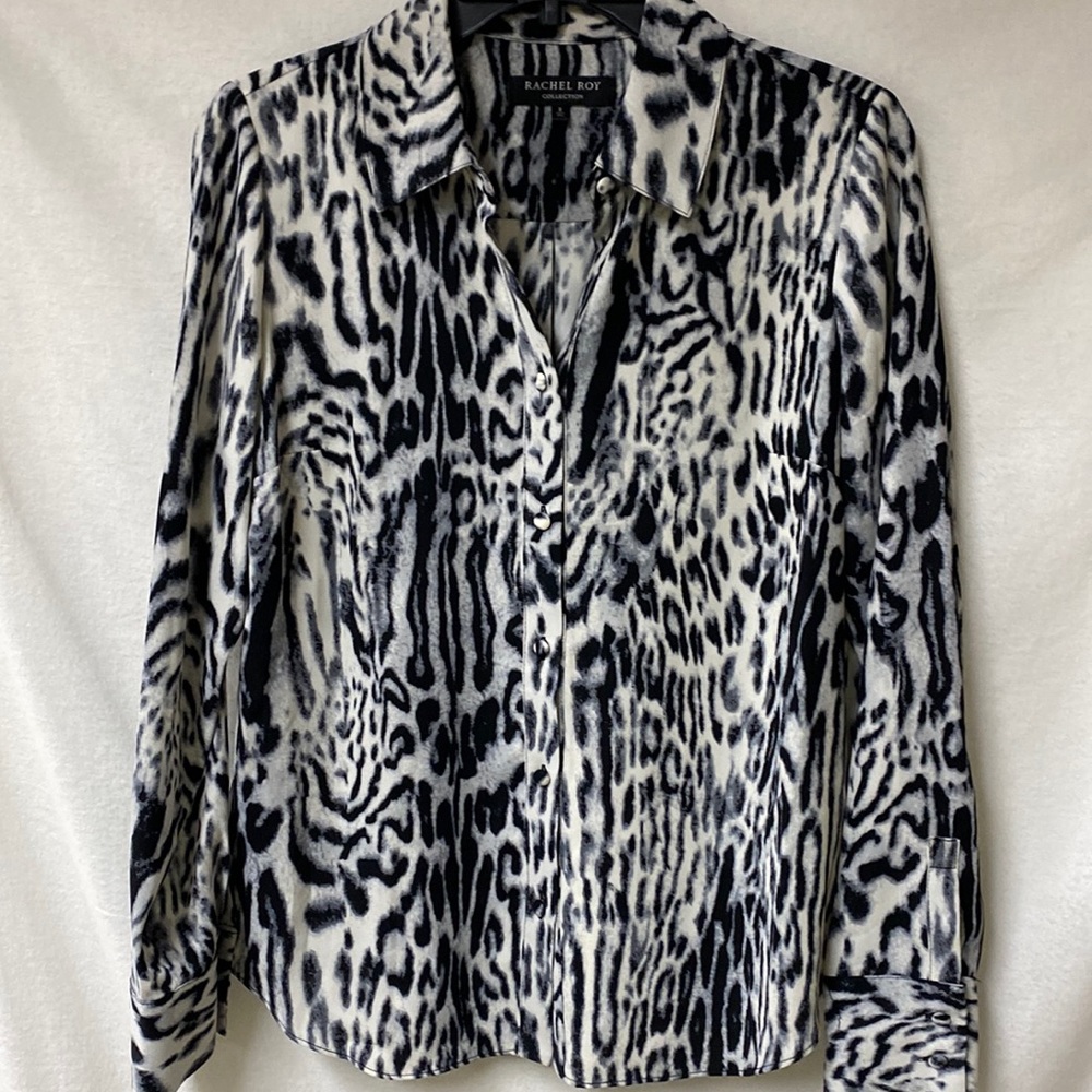 Rachel Roy Collection Animal Print Blouse